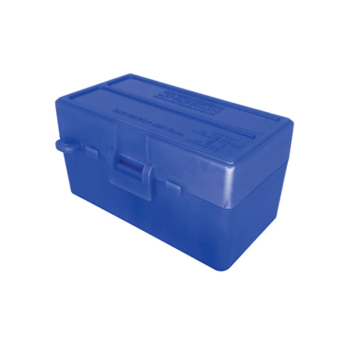 CAIXA  PLASTICA BOX50 .5,56/223 AZUL