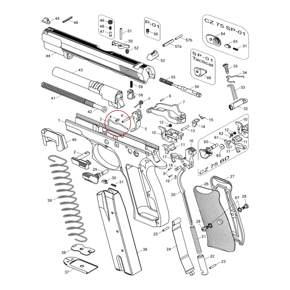 CZ SLIDE STOP SPRING