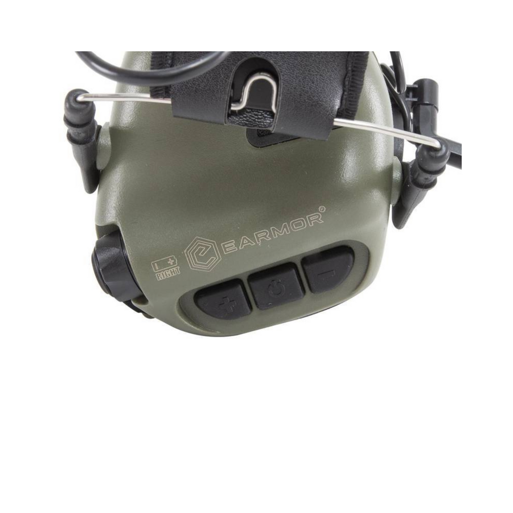 HEADSET ABAFADOR EARMOR M32 MILITAR ELETRONICO VERDE