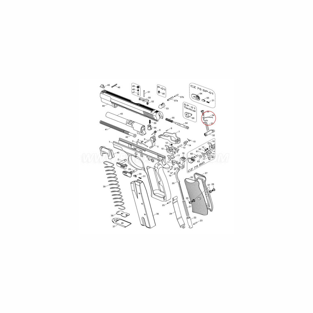 ET COMPETITION TRIGGER BAR SPRING -15% POWER CZ