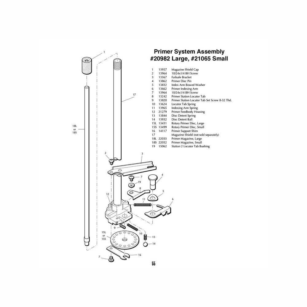 DILLON 650 PRIMER INDEX ARM 13662