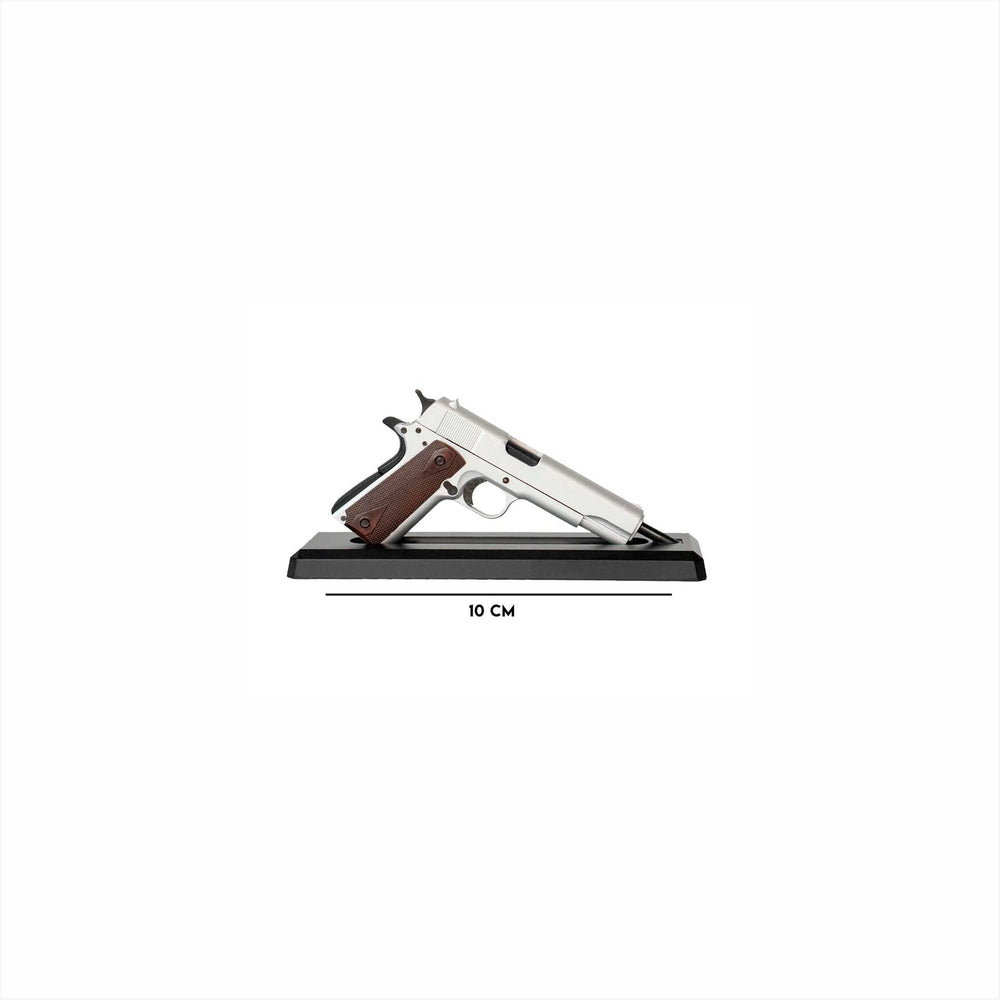 MINIATURA PISTOLA 1911 PRATA GG