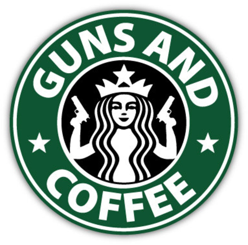 ADESIVO GUNS AND COFEE